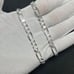 Heavy Solid Sterling Silver 7mm 24” Figaro Chain