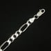 Heavy Solid Sterling Silver 7mm 24” Figaro Chain