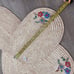 Vintage Set of 4 NWT Woven Embroidered Flowers Oval Placemats 13” x 19”