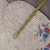 Vintage Set of 4 NWT Woven Embroidered Flowers Oval Placemats 13” x 19”