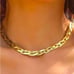 Braided Twisted Gold Plated Herringbone Snake Necklace Matching Bracelet Set