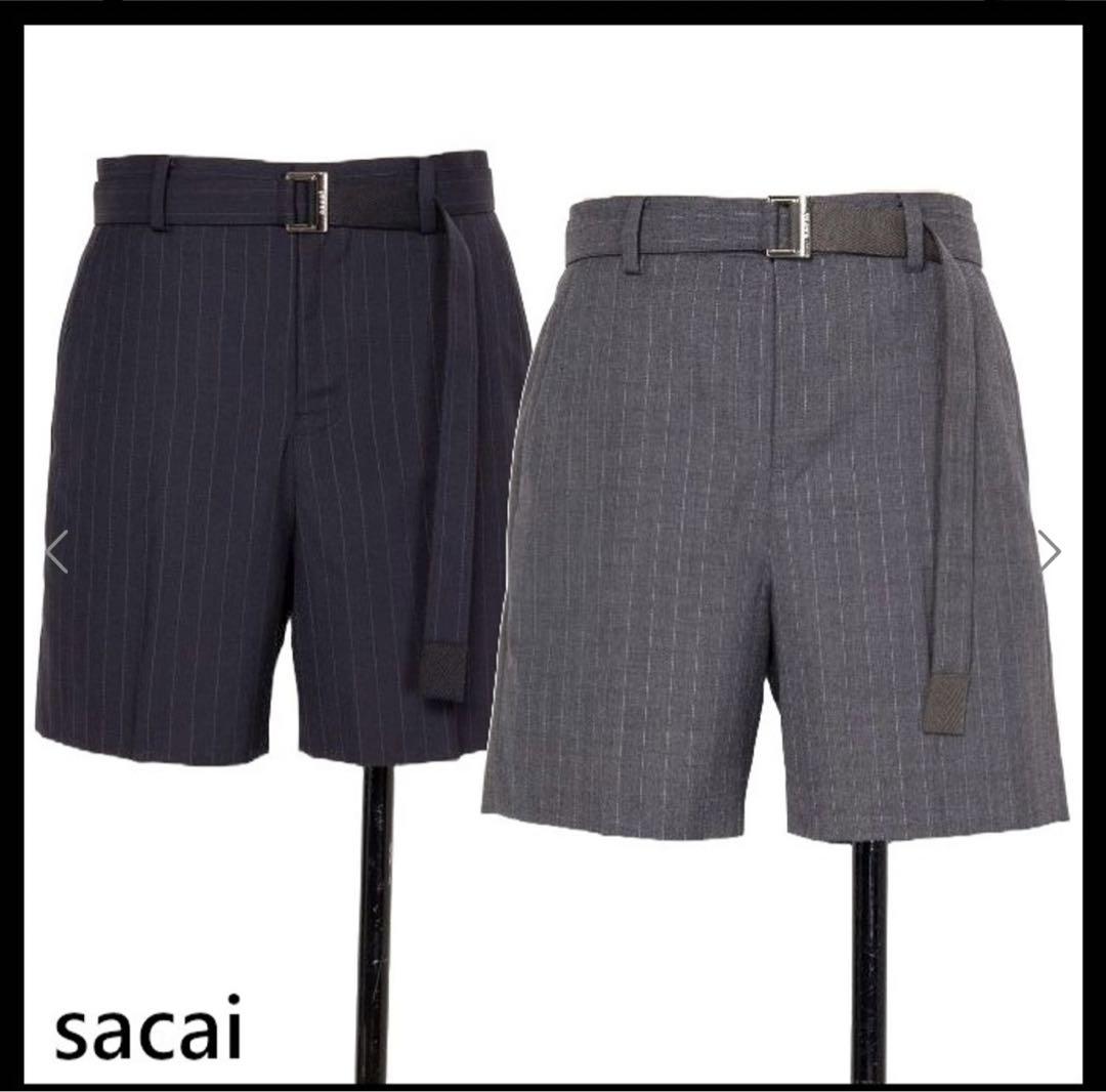 sacai Chalk Stripe Shorts