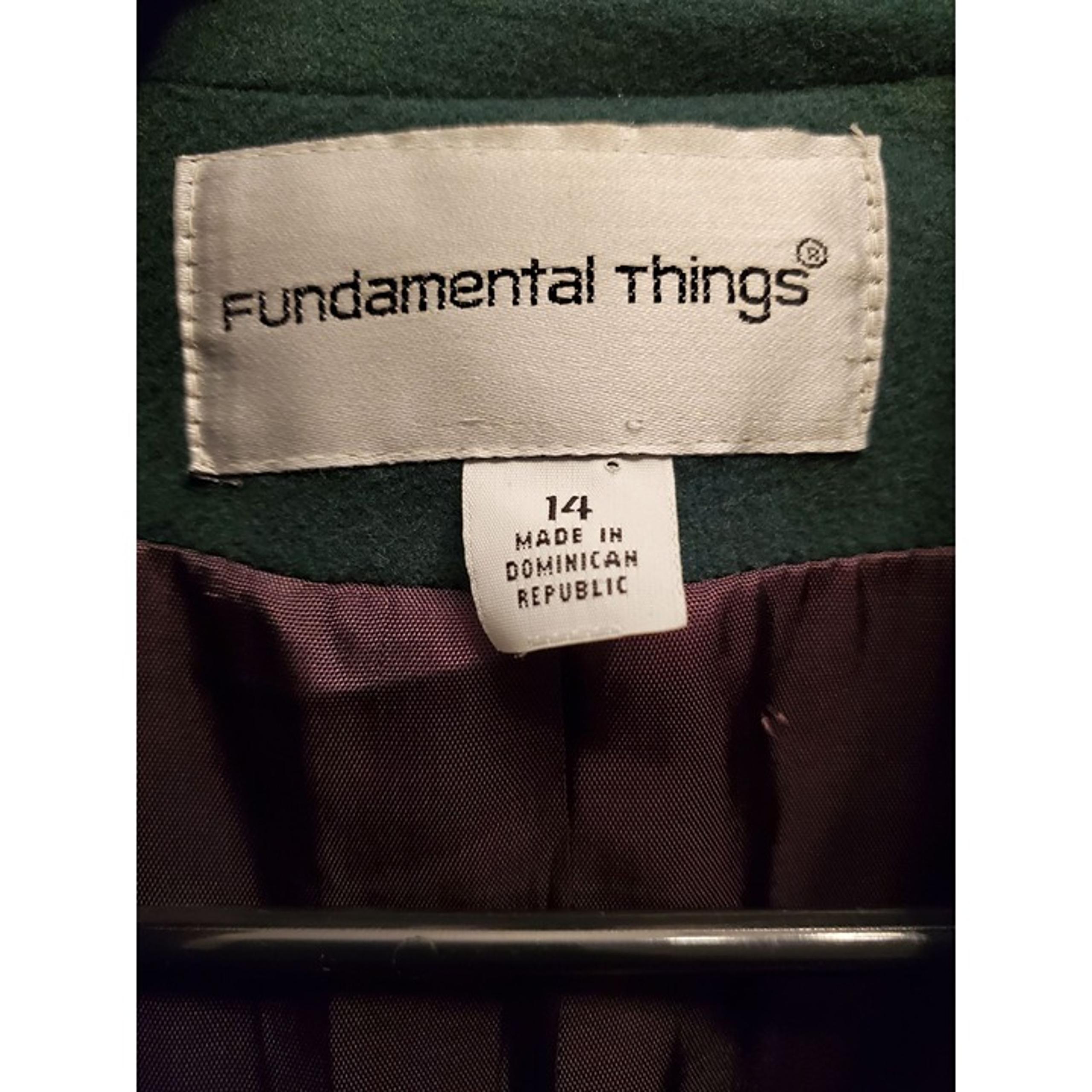 Vintage Women's Size 14 Fundamental Things Blazer Green