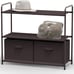 3-Tier Closet Storage with 2 Drawers, Brown
