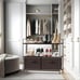 3-Tier Closet Storage with 2 Drawers, Brown