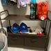 3-Tier Closet Storage with 2 Drawers, Brown
