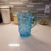 Old Quilt Carnival Glass Pitcher