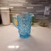 Old Quilt Carnival Glass Pitcher