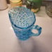 Old Quilt Carnival Glass Pitcher