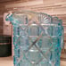 Old Quilt Carnival Glass Pitcher