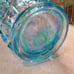 Old Quilt Carnival Glass Pitcher