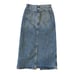 NWOT Madewell Women’s Size 2 (25) The Rilee Denim Midi Skirt Enmore Wash
