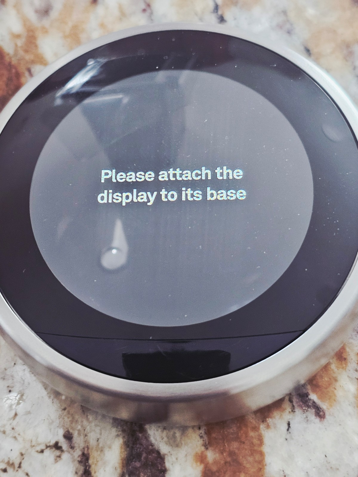 Nest smart stainless steel thermostat with extra sensor for basement