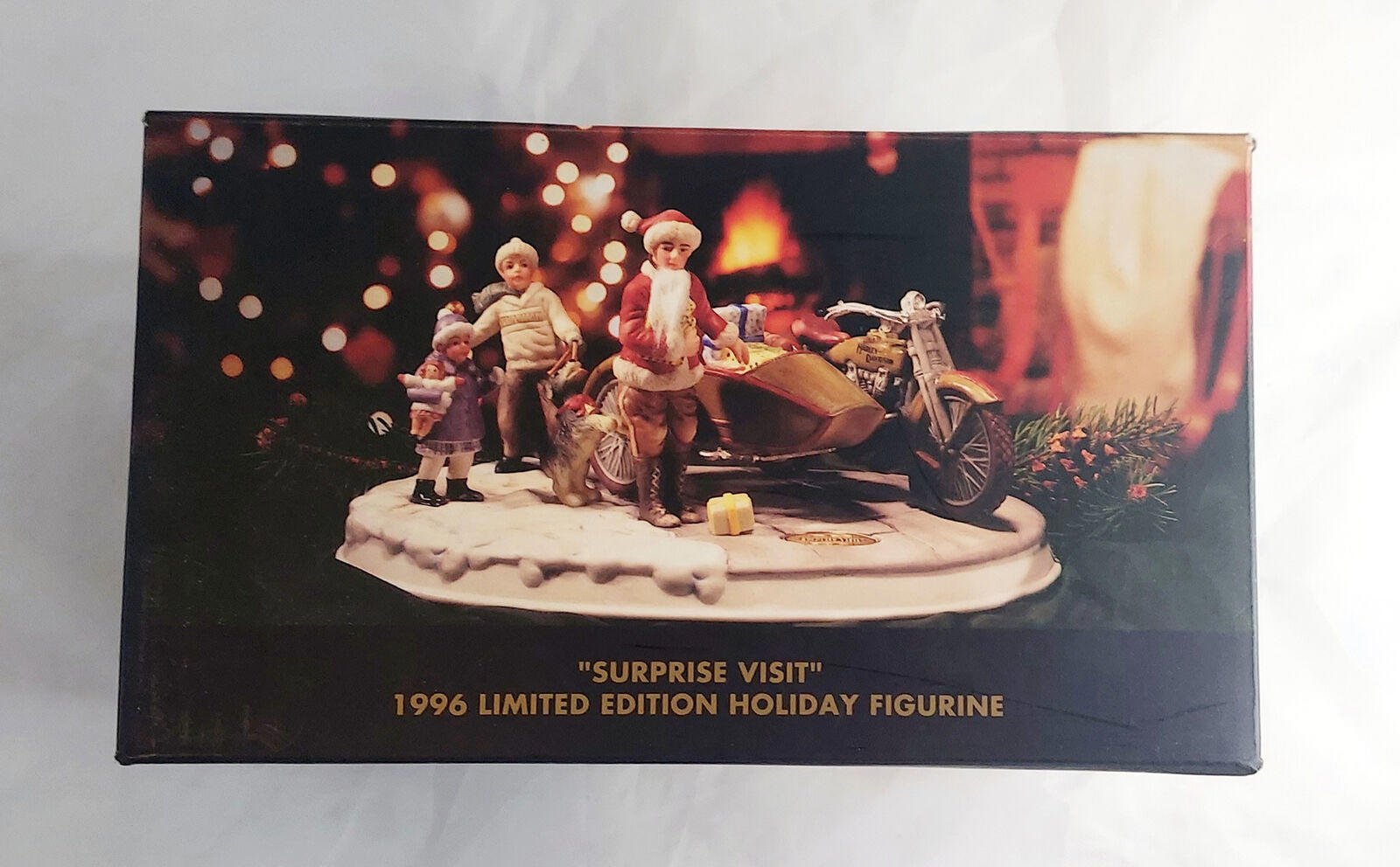 1997 Harley Davidson Limited Edition Surpise Visit Holiday Figurine