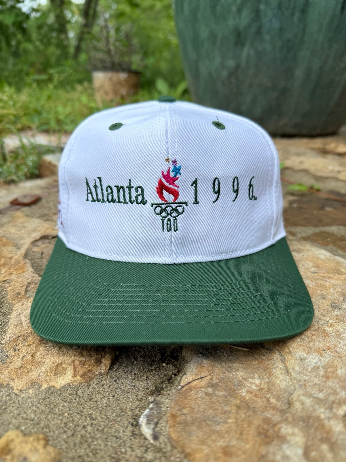 Vintage Logo 7 1996 Atlanta Olympics USA snapback hat