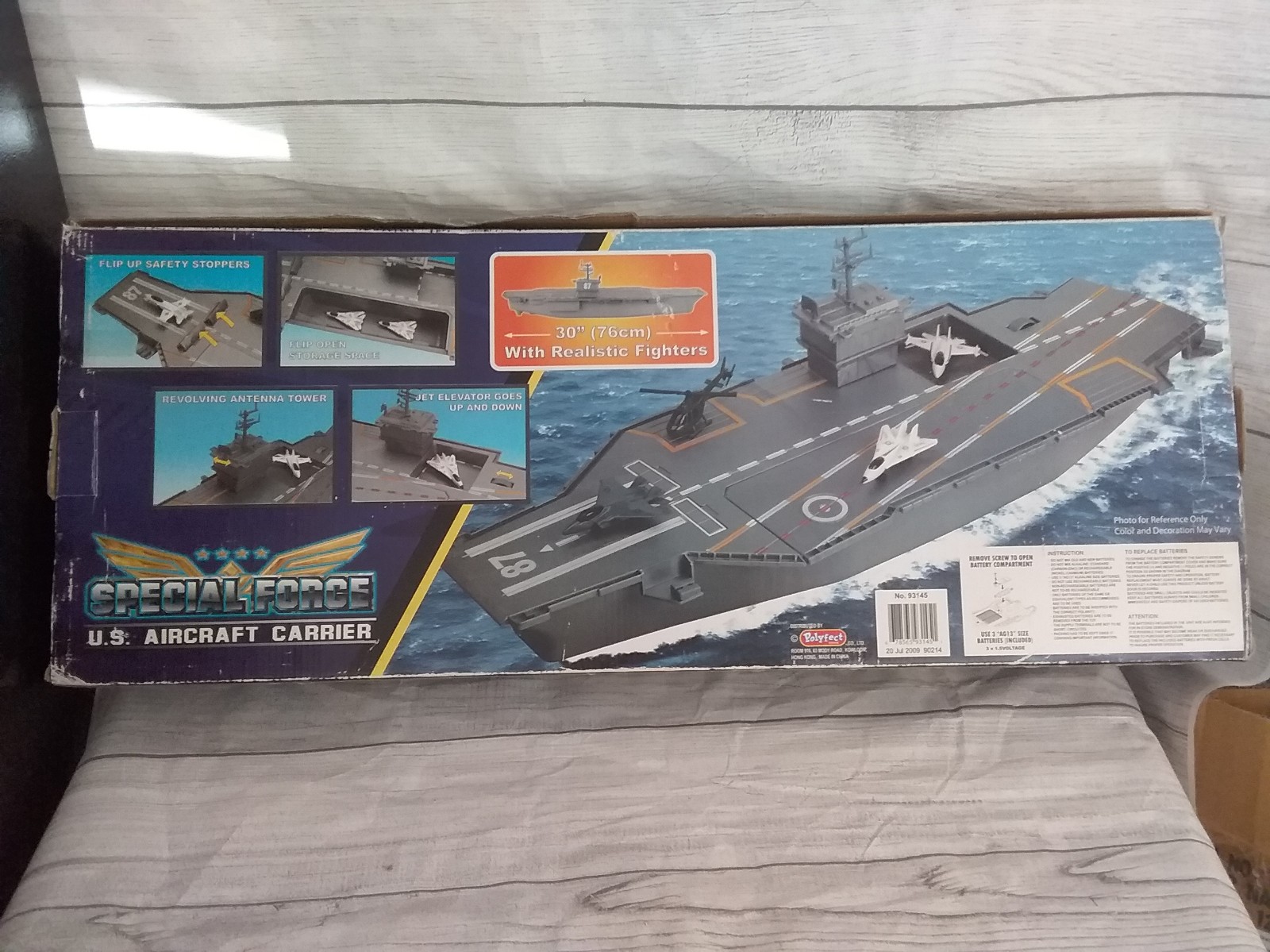 SPECIAL FORCE U.S. AIRCRAFT CARRIER 30 LONG - 3 PLANES 1 HELICOPTER