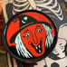 Beat And Banged Vintage Kirchhof Halloween Litho Tin Witch Noise Maker