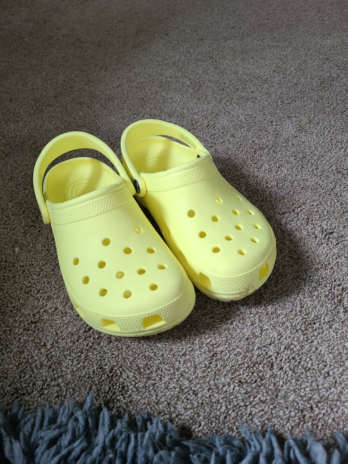 Yellow Crocs (BRAND NEW USED ONCE)