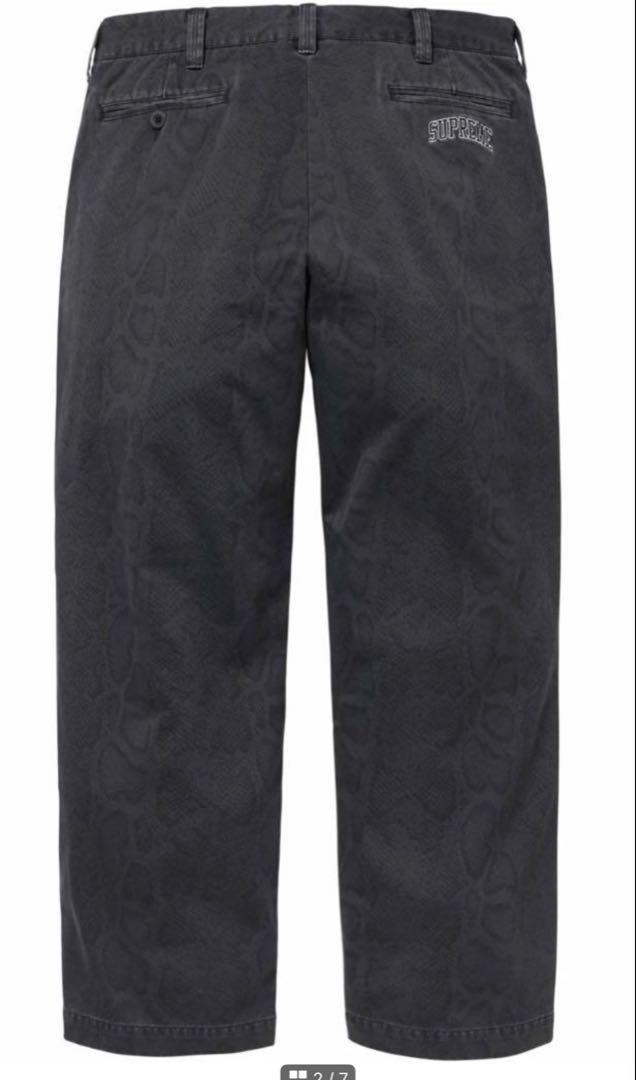 Supreme Snake Print Chino Pants Size 36