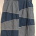 Rare Hippie BOHO Patchwork Quilt Denim Me And You Straight Pencil Jean Skirt