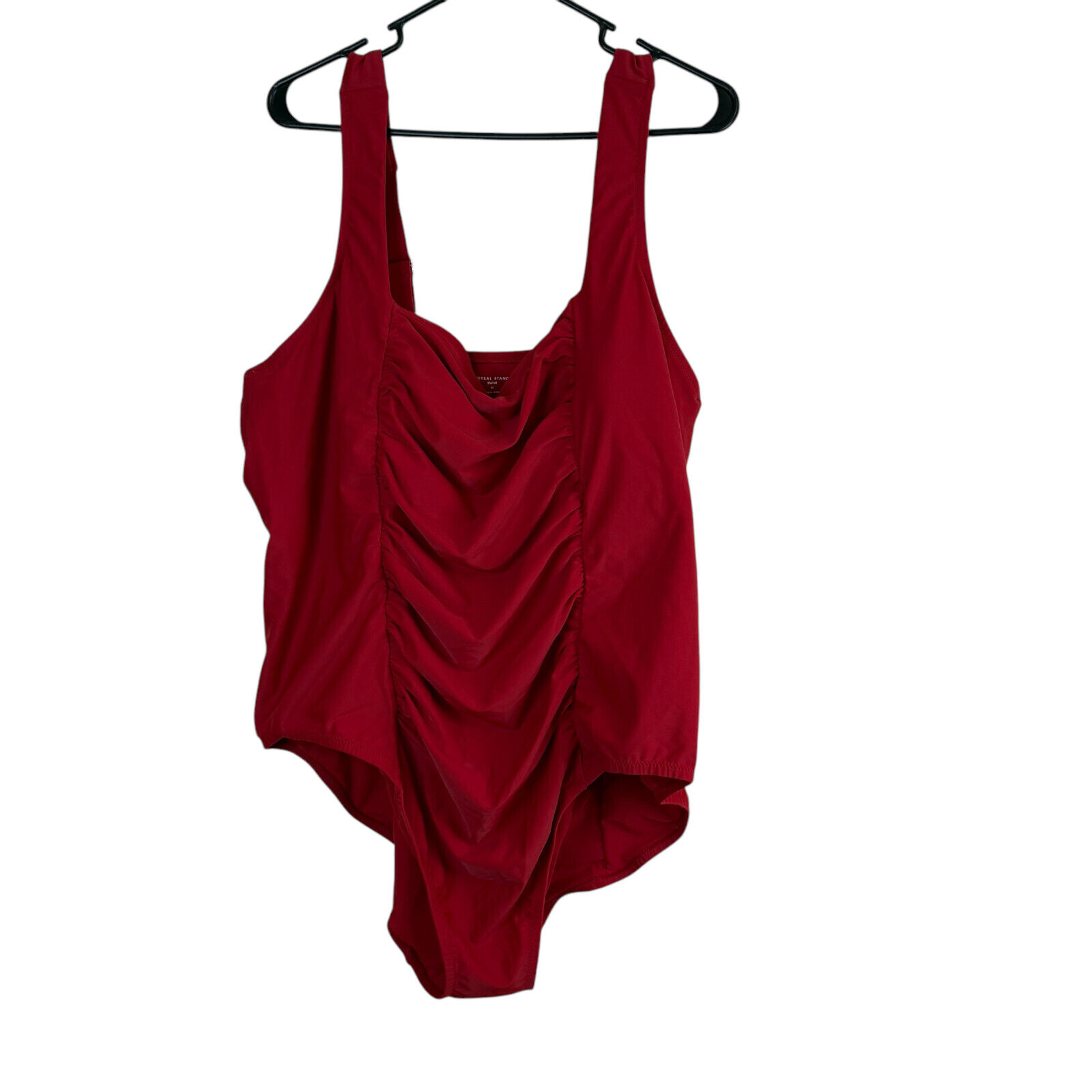 Universal Standard Women The Square Neck Swimsuit One-Piece Size XL Red NEW