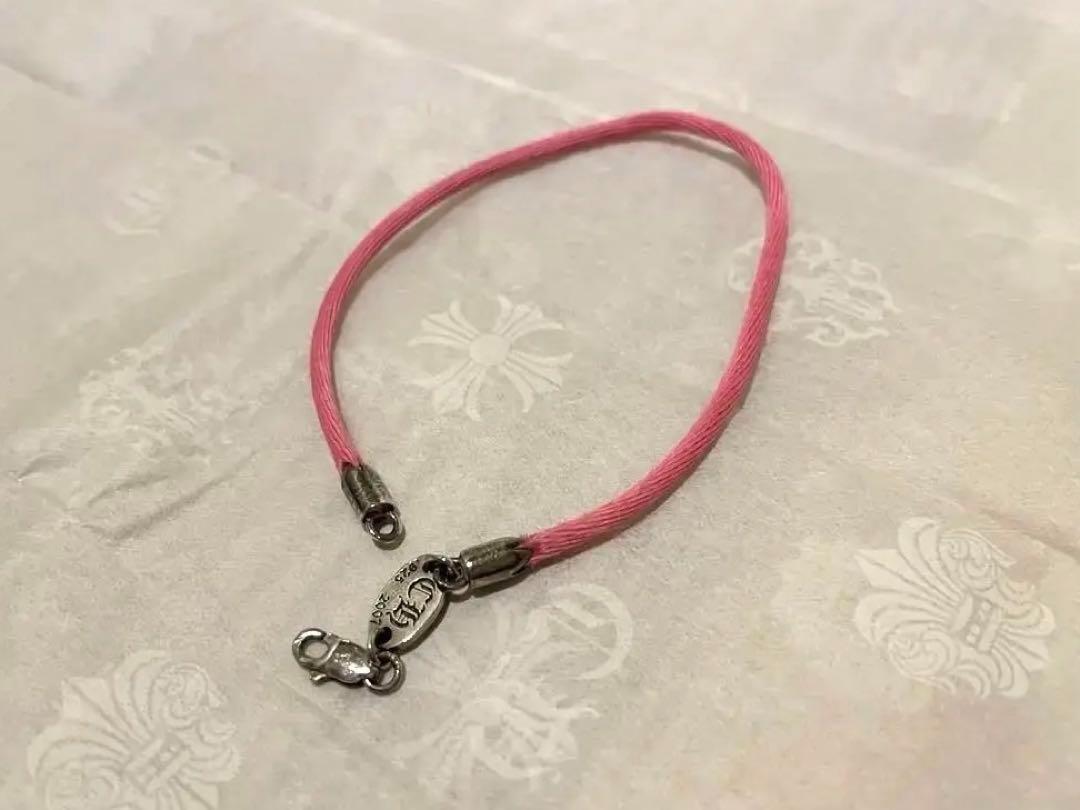 Used CHROME HEARTS KZ Bracelet Pink, Shipping Included Bracelets
