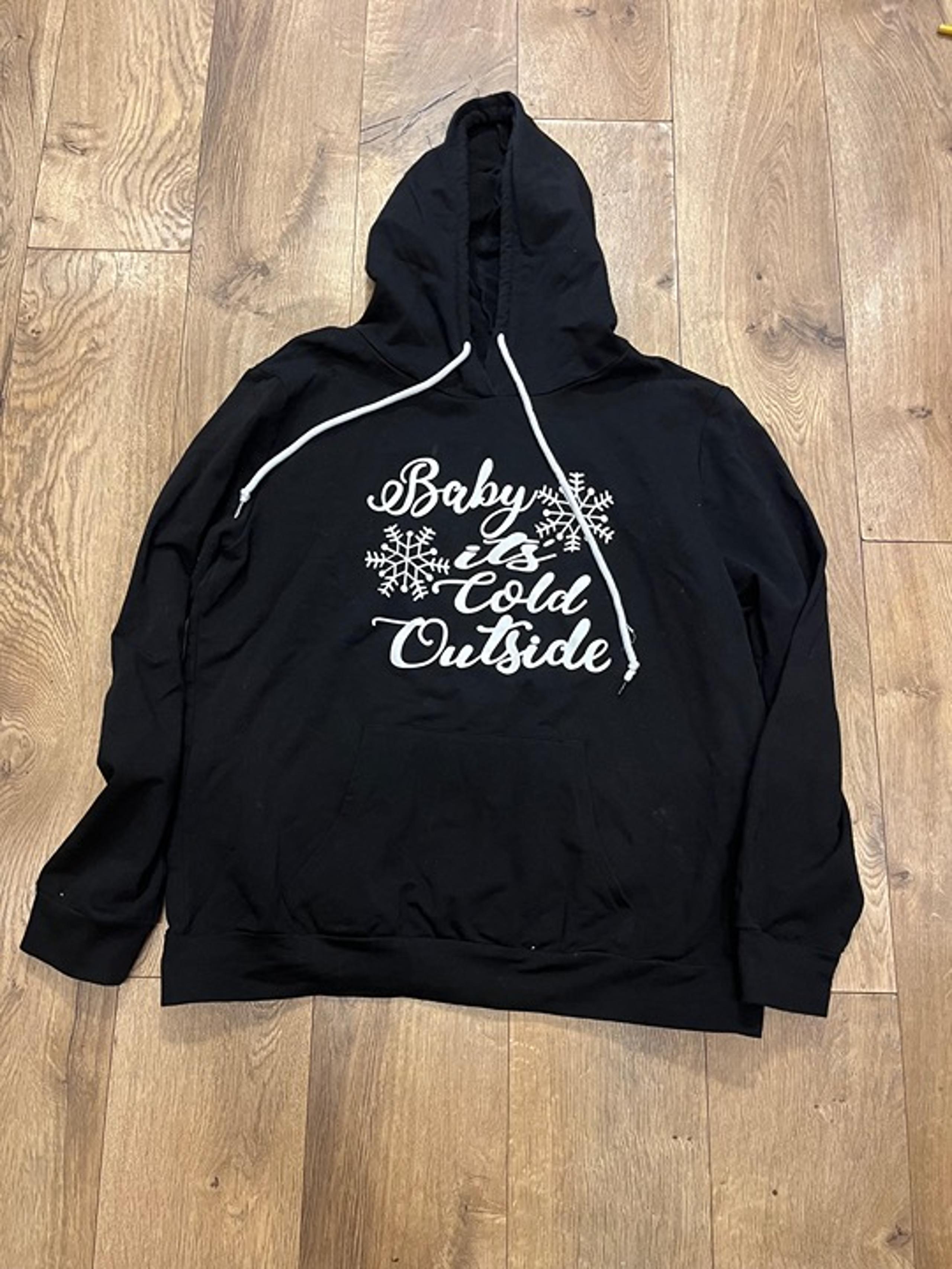Baby its cold outside womens hoodie