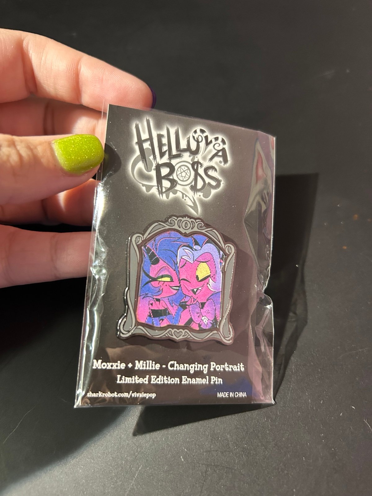 Moxxie + Millie Lenticular Pin