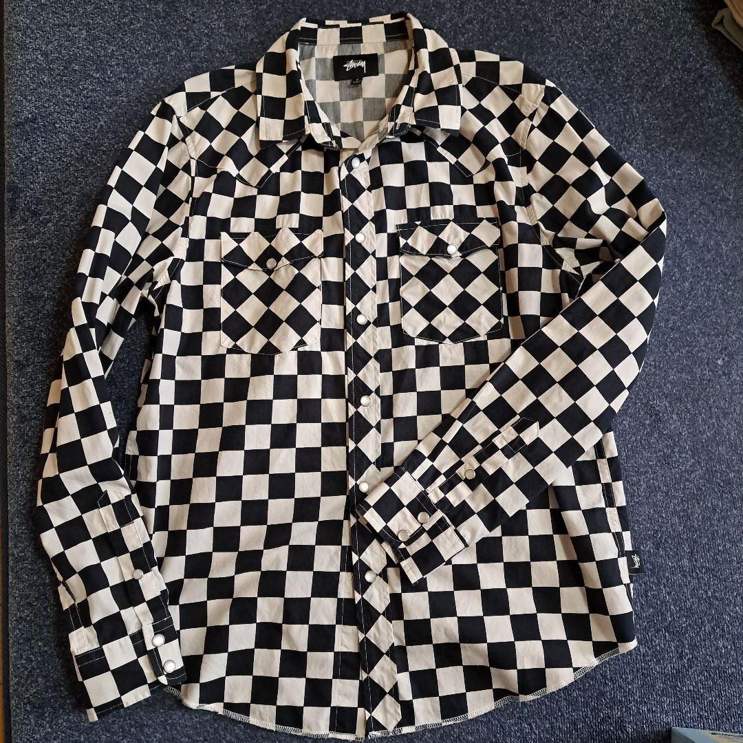 Stussy Checked Long Sleeve Shirt Size S