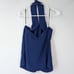 Amanda Uprichard Revolve Beckett Halter Low Back Tank Top Navy Blue Small