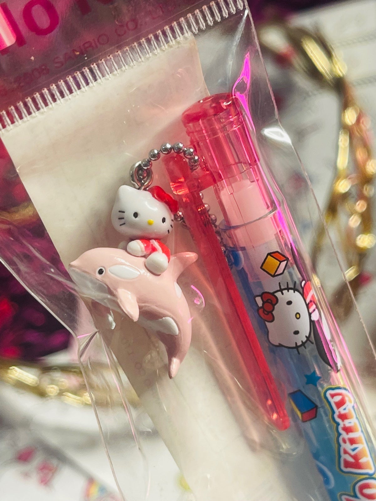 Sanrio Japan Hello Kitty “PINK WHALE” Gotochi Pen