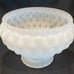 Clear Satin Frosted Beaded Quilted Diamond Hurricane Kerosene Oil Lamp Shade
