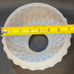 Clear Satin Frosted Beaded Quilted Diamond Hurricane Kerosene Oil Lamp Shade