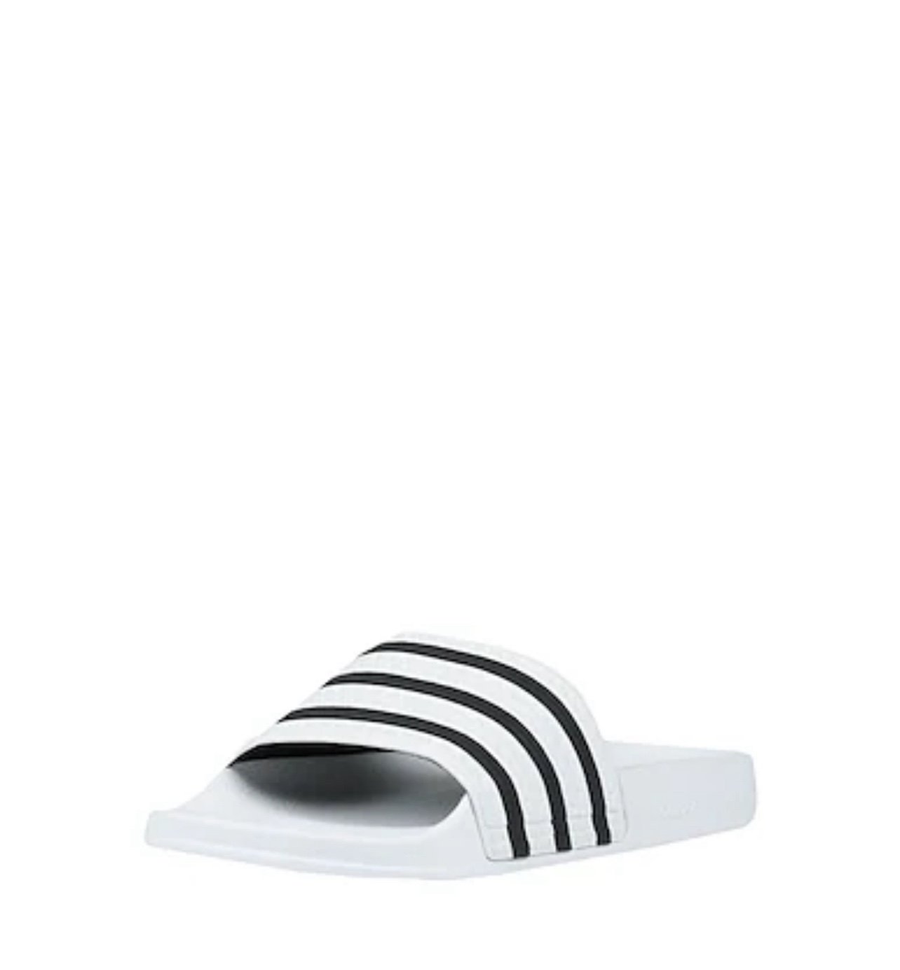 Adillete Shower Slides Black And White Size Wmn size 8