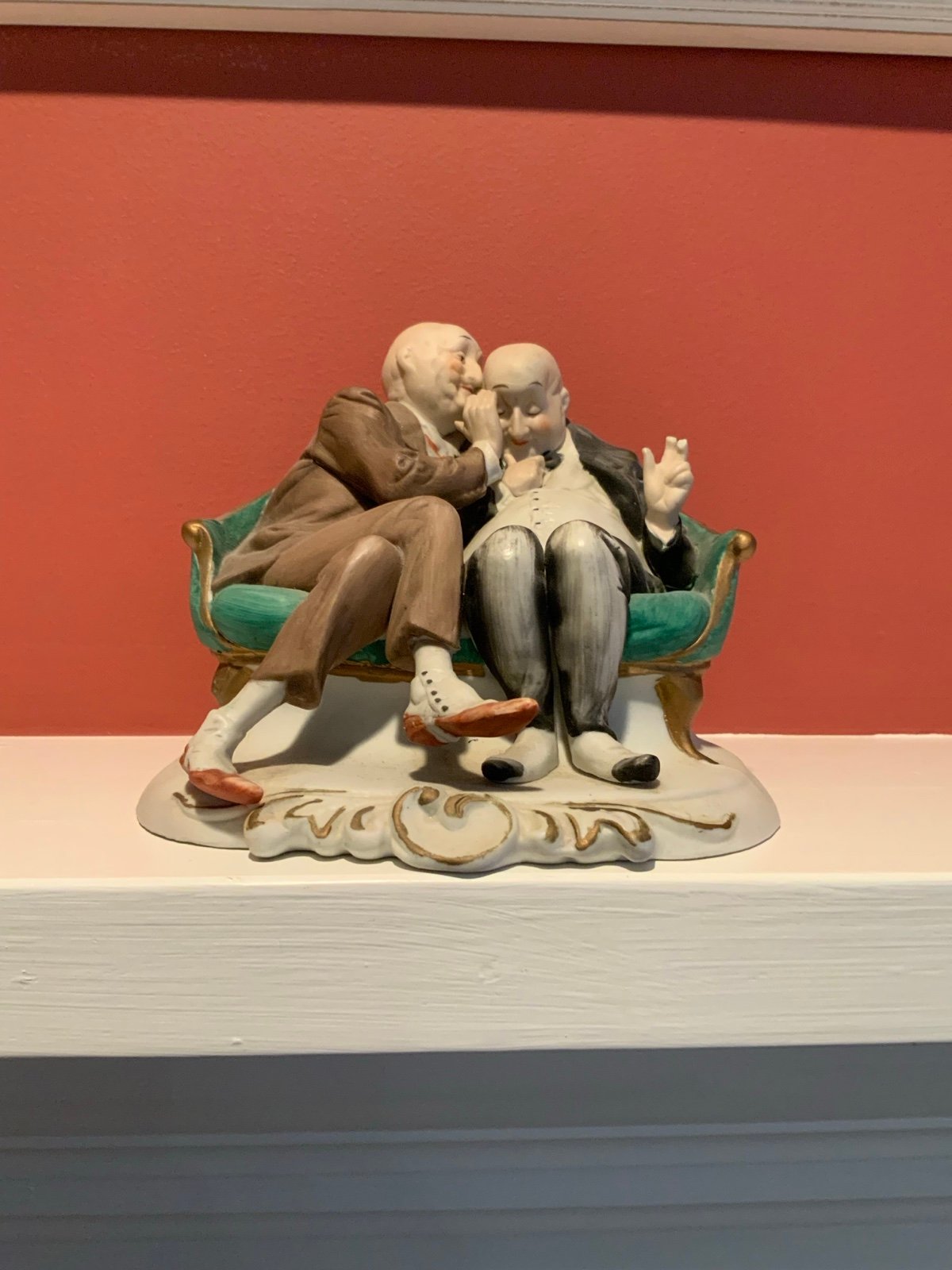 Vintage Capodimonte Figurine. The Gossips