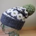 Classic Alpaca One Size Pom Pom Knit Beanie Cap Gray Green Nordic Winter Hat