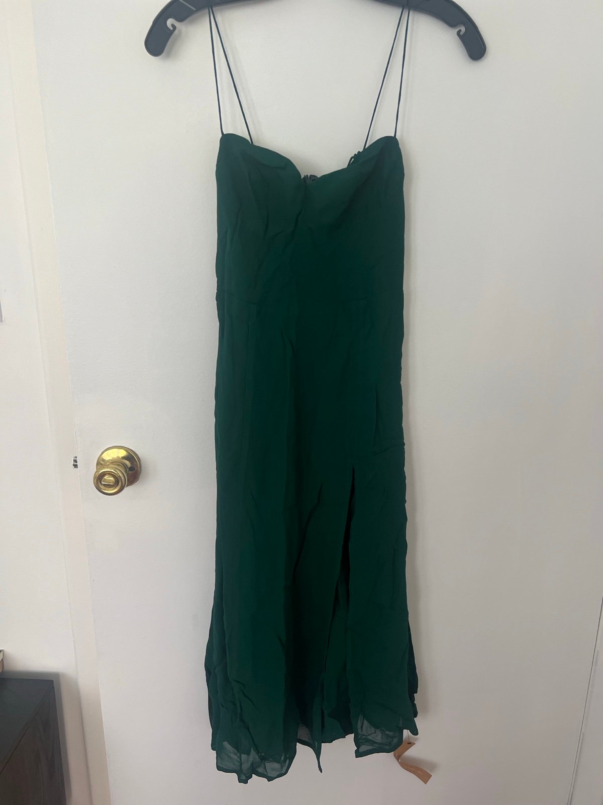 Reformation Juliette Dress in Emerald