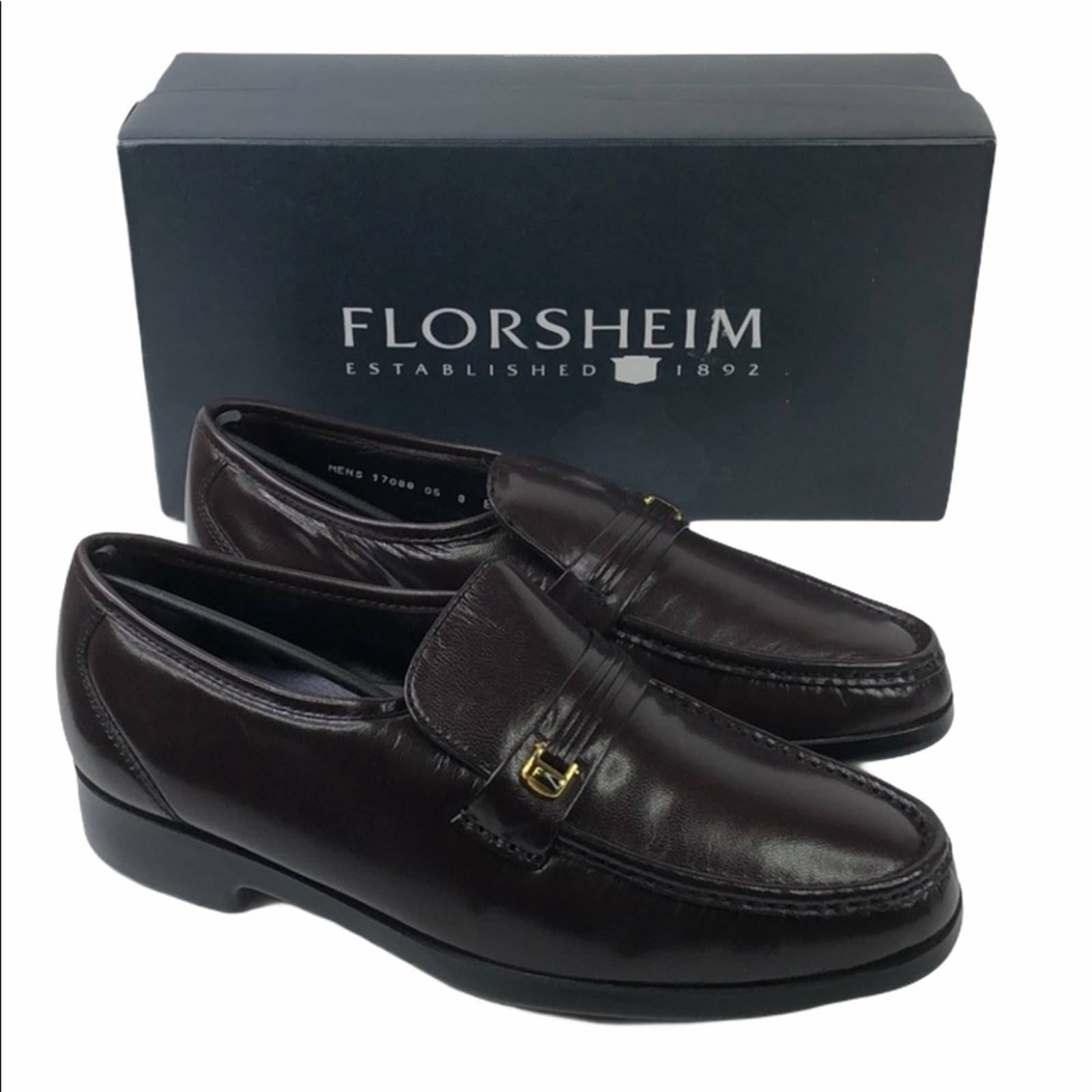 Florsheim Riva Comfortech Bit Burgundy Loafers Size 8EEE