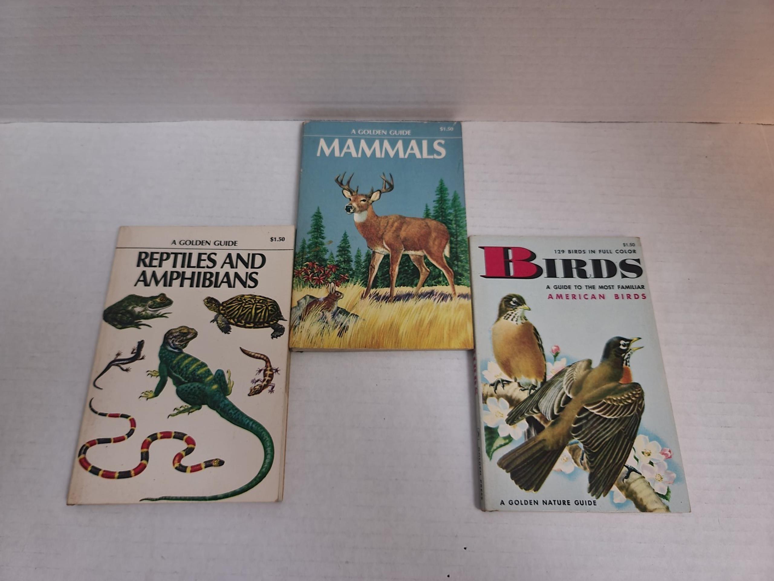 Vintage Golden Nature Guide Book lot