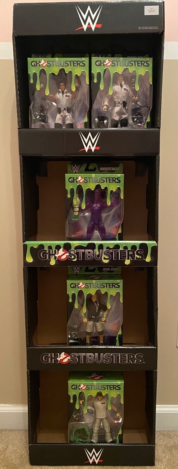 WWE Wrestling Elite Collection Ghostbusters Complete Set with Display Stand