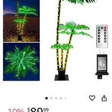 Light up palm tree