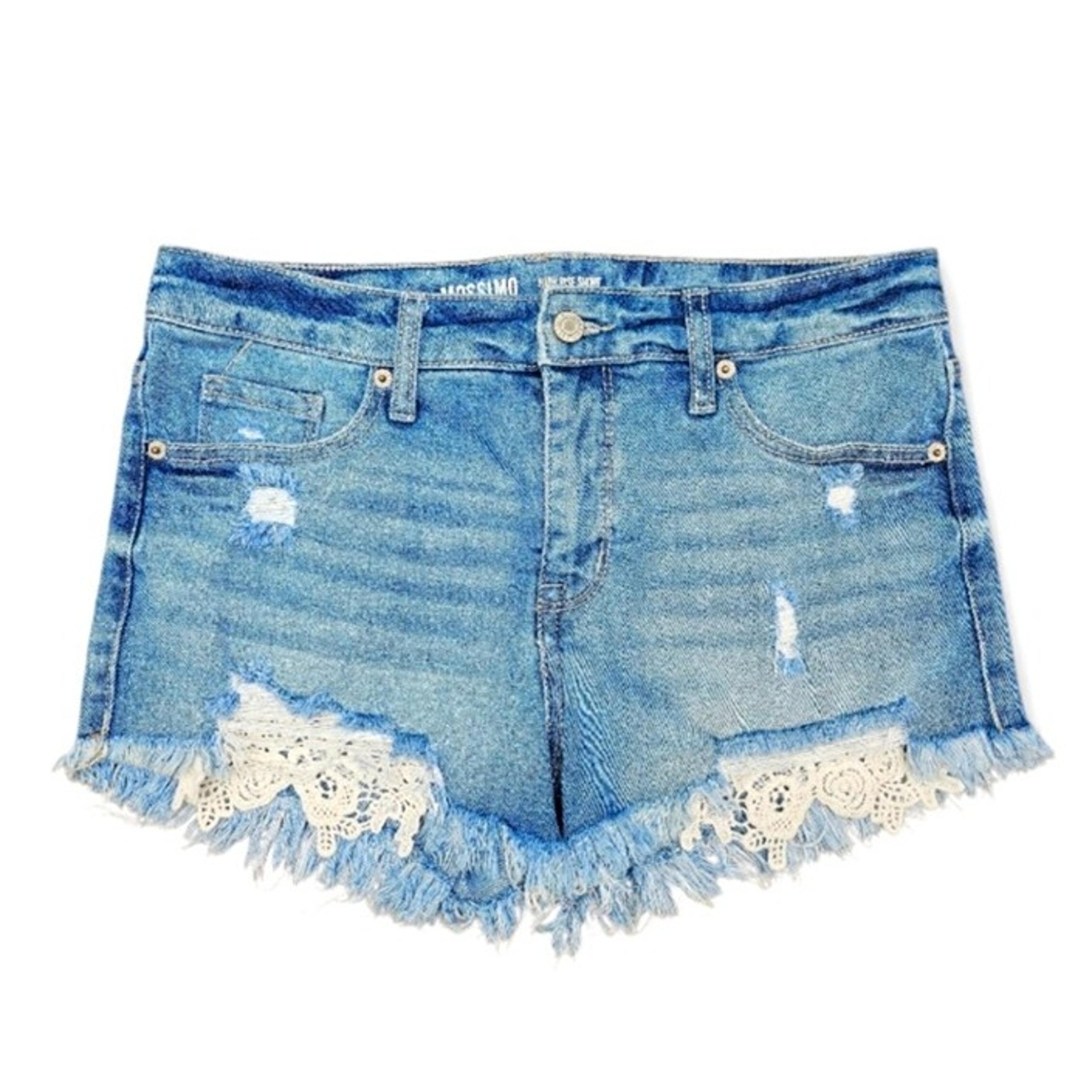 Mossimo Supply Co. Blue Distressed Jean Shorts, Size 6