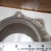Clear Lead Glass Basket cut ridged Edge Floor Light Shade Globe 1930-1940