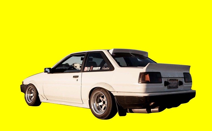 For Ae86 Coupe Fineline Bunny Wing