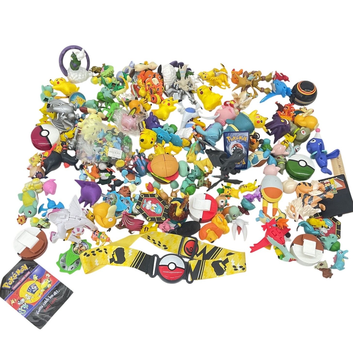 Preowned Pokémon Action Figure Collection Pikachu Poke Ball Belt