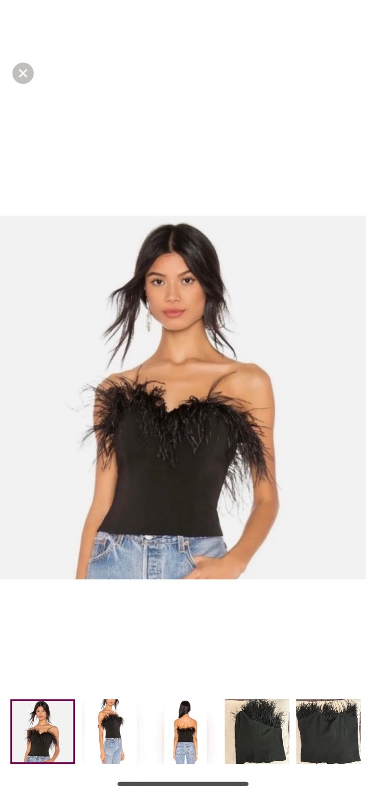 LPA Aida Feather Corset Top