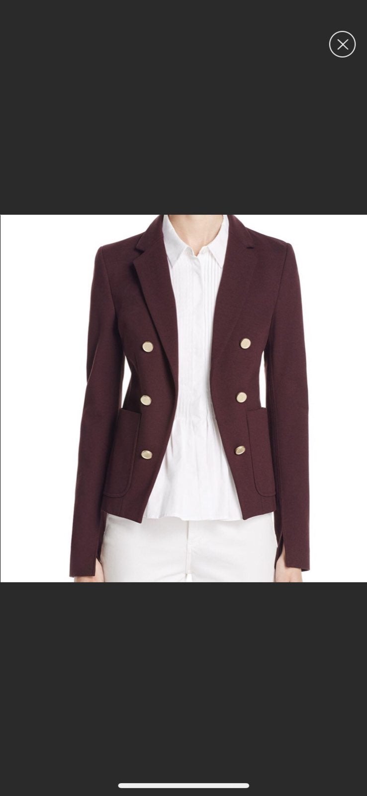 Theory Garnet Fixture Ponte Blazer