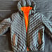 Samantha Sipos herringbone pattern leather bomber jacket