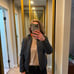 Samantha Sipos herringbone pattern leather bomber jacket