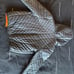Samantha Sipos herringbone pattern leather bomber jacket